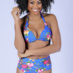 Maillot de bain femme 2 pièces imprimé à fleur Elisa