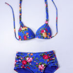 Maillot de bain femme 2 pièces imprimé à fleur Elisa