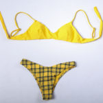 Maillot de bain femme bikini 2 pièces jaune Hélianthe