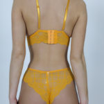 Ensemble jaune 2 pièces culotte soutien-gorge Stella