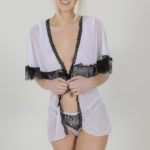 Ensemble lingerie fine Keyshia blanc et noir