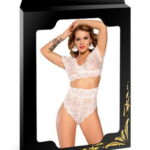 Ensemble blanc 2 pièces dentelle culotte soutien-gorge Paris Hollywood