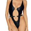 Ma lingerie fine By Leonce Maillot de bain monokini string noir Ma Diva 1