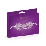 Masque loup blanc ou noir souple en guipure Candice