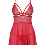 Nuisette rouge 2 pièces Dolly