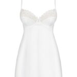 Nuisette satinée blanche ivoire push-up Colombia